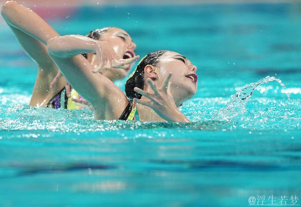 花样游泳世界杯总决赛:双人混合技术自选 花样游泳世界杯总决赛:双人混合技术自选